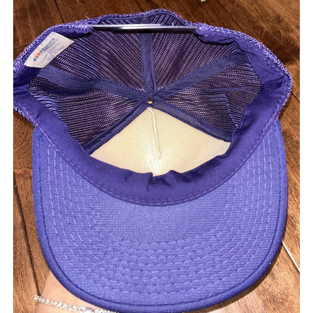 Try Burning This Flag Trucker Hat Cap Adjustable Blue With Flag One Size Used - Picture 2 of 4
